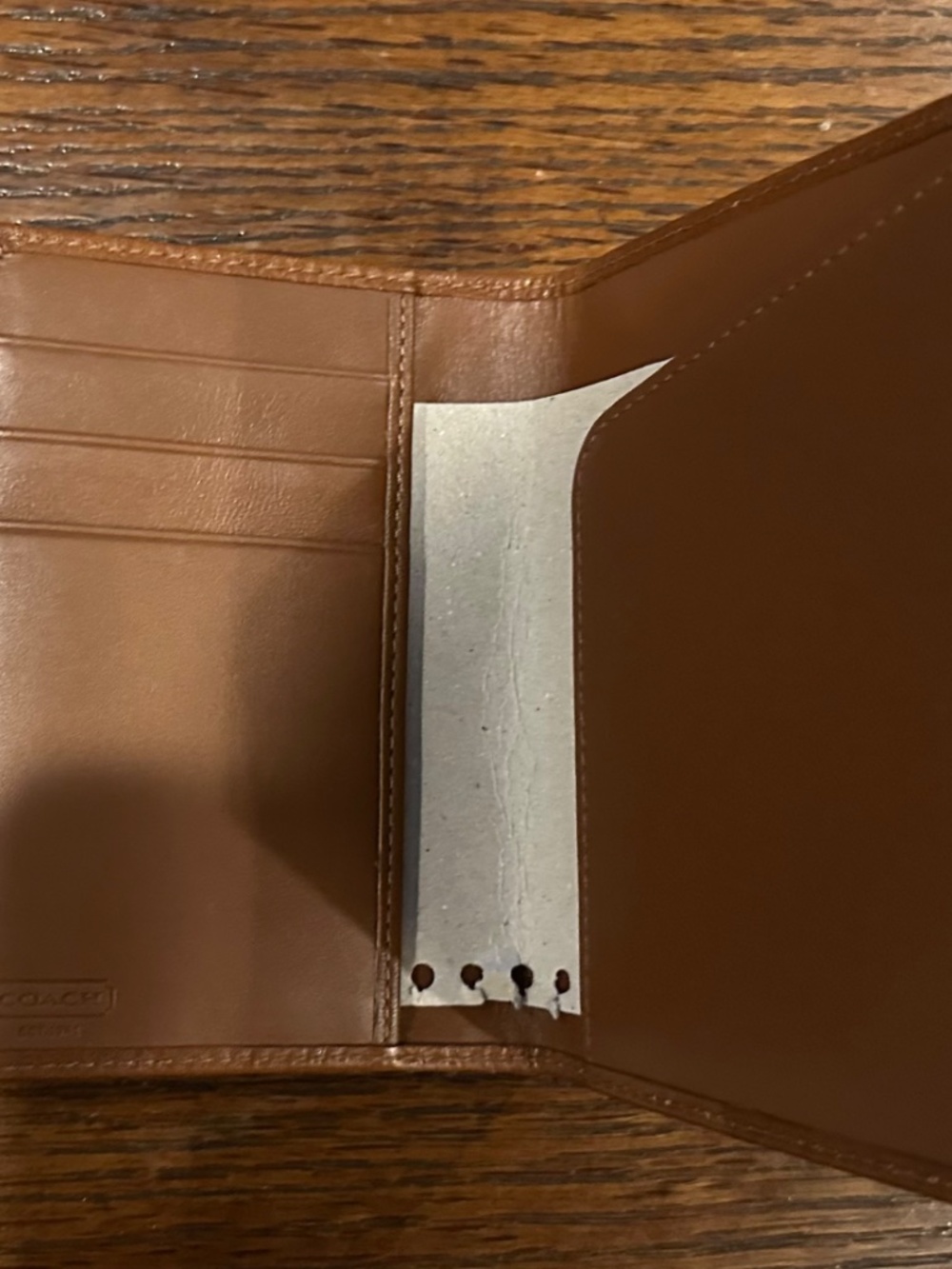 Coach Signature Monogram Canvas Wallet - Picture 2 of 2
